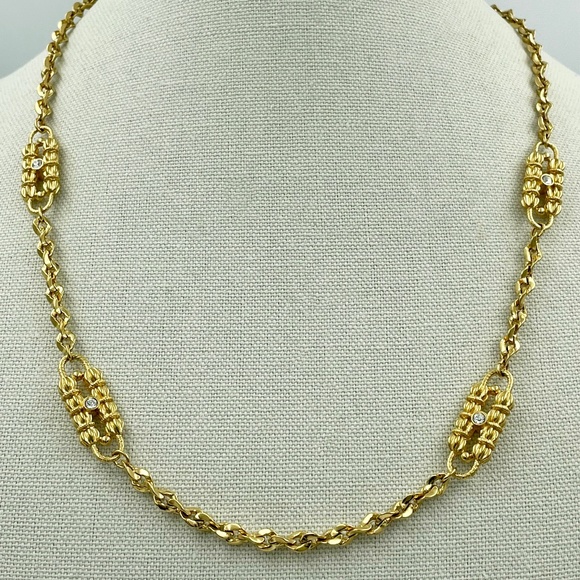 Camrose & Kross JBK Gold Plated Paperclip Necklace - Picture 3 of 6
